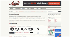 Desktop Screenshot of acidfonts.com